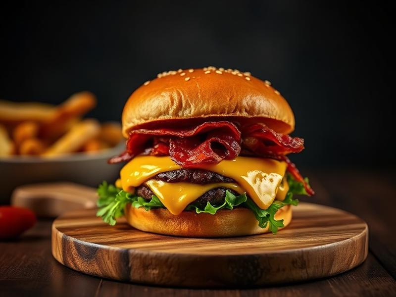 Plato tradicional de hamburguesería